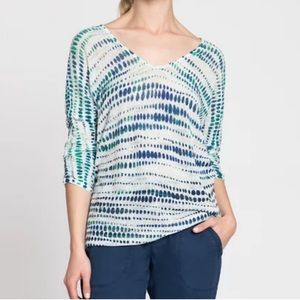NIC+ZOE High Points Ruched 3/4 Sleeve Top